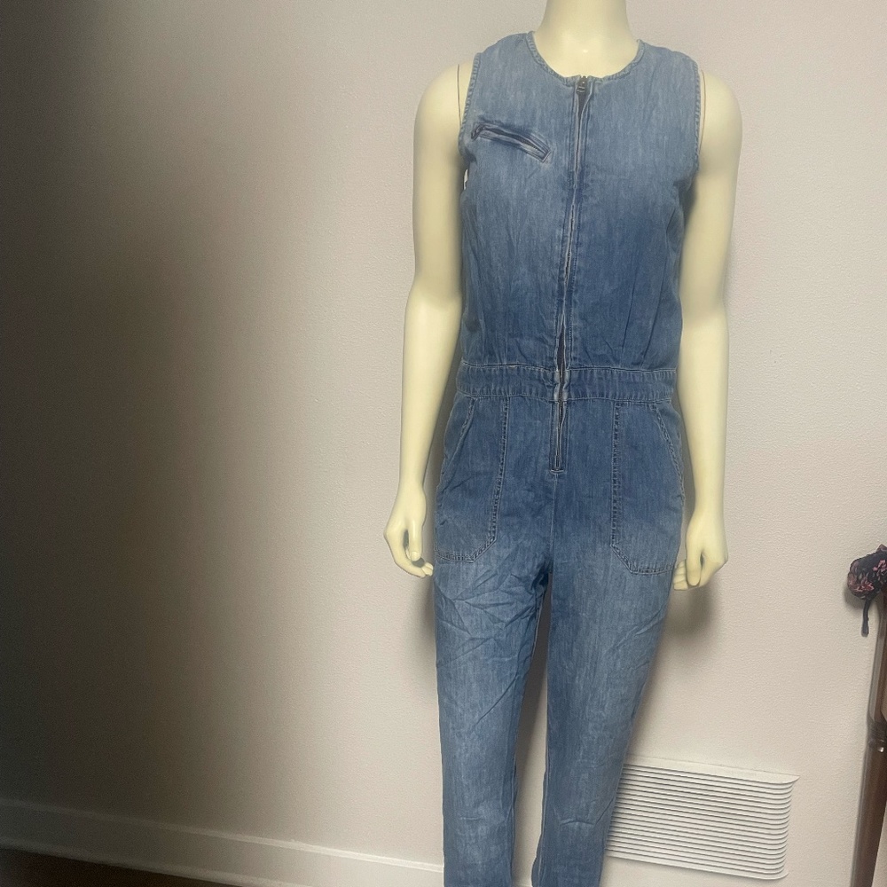 Current/Elliot the Flight Suit Jumpsuit. Sz 0. Denim Material